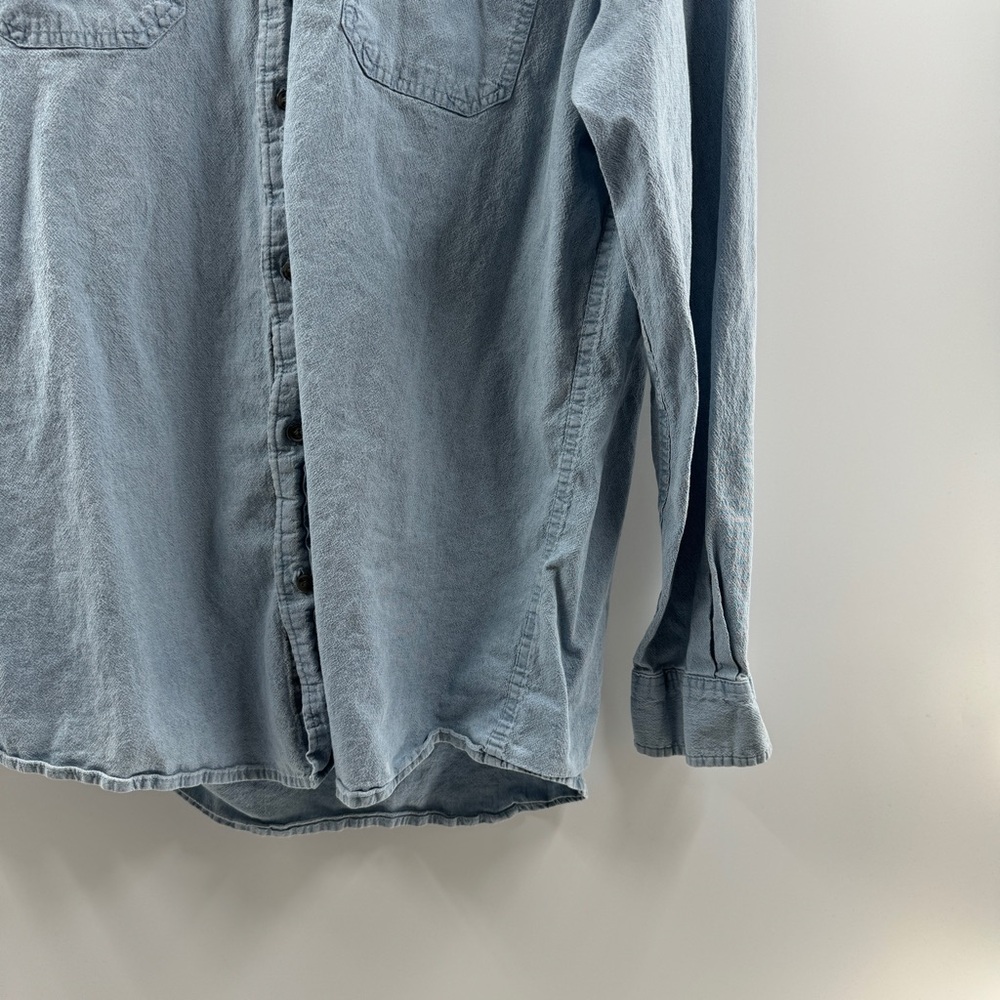 Wrangler Premium Quality Comfort Flex Denim Button Down Men’s Large - Picture 3 of 5